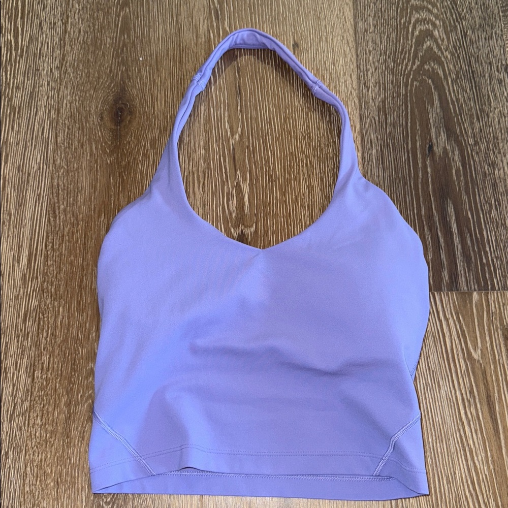 Light Purple Lululemon Halter Crop Top